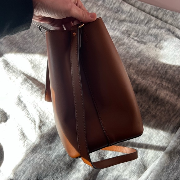 LAUREN BY RALPH LAUREN TAN SHOULDER BAG CROSSBODY LOGO - Picture 11 of 15